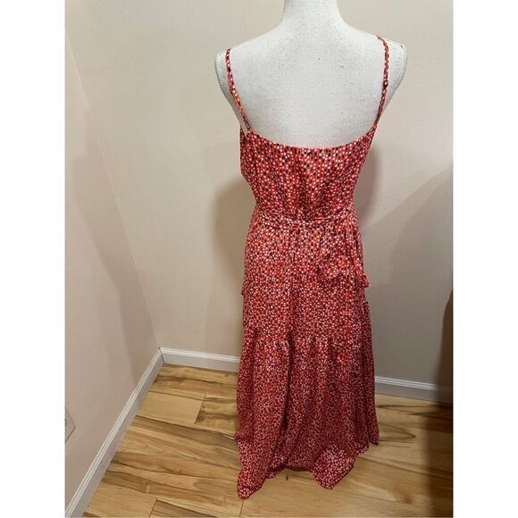 Anthropologie x Hutch Flutter Wrap Midi Dress Size LP - Picture 7 of 11